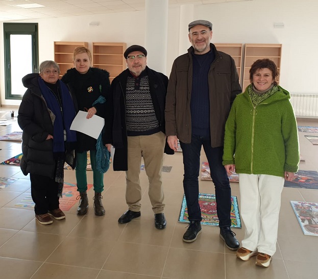 Imaxe do Xurado co Alcalde e a Concelleira de Cultura
